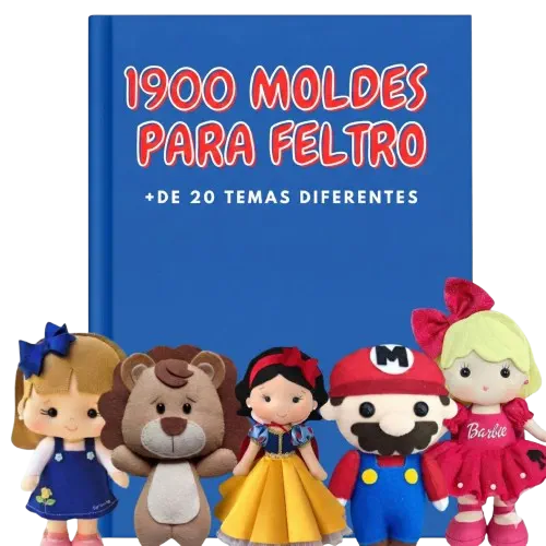 Kit com 1900 moldes de feltro